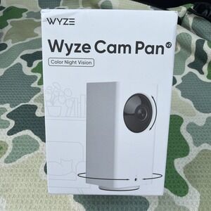 Wyze Cam Pan v2 Indoor Smart Home Camera WYZECP2 Color Night Vision White SEALED